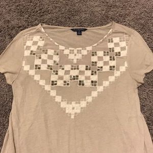 Tan American Eagle shirt
